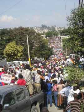 manifestation en Haïti