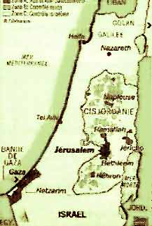 Carte: Israel-Palestine