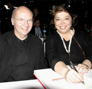 Jacques Gaillot et Leila Shahid